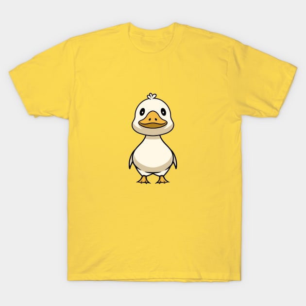 Cute Happy Duck T-Shirt by Cubbone